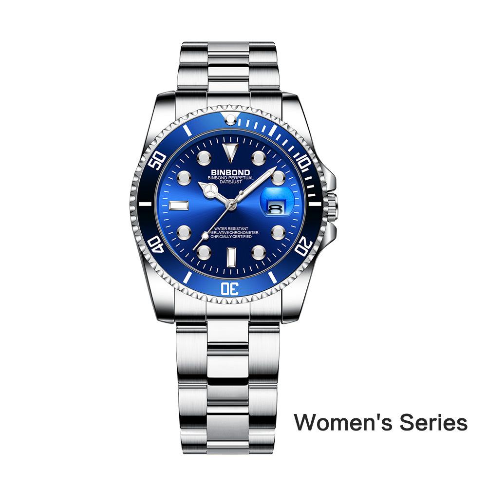 Water ghost Herrenuhr Damen Mode Paar Uhr Ein Paar Leuchtende Herrenuhren Wasserdichte Quarz Uhr