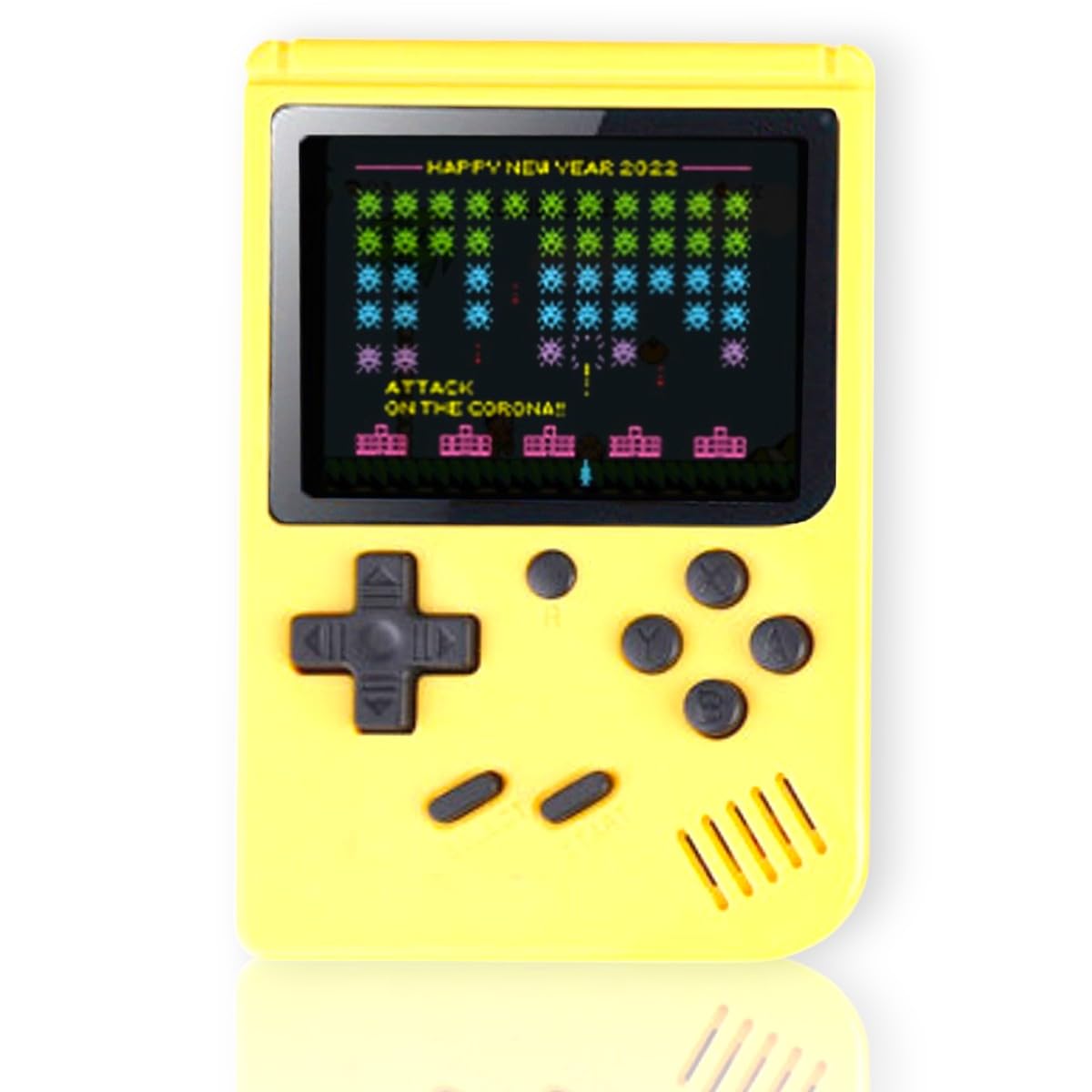 

Grigioy Game Box, Portable Game Console, Compatible with 400 Retro Games (Yellow)