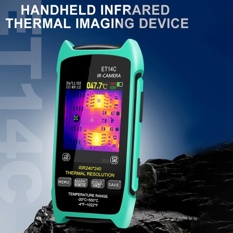 Infrareds Thermal Camera 240x240 Resolution Thermal Imager 25Hz Refreshing Rate for Instantly Temperature Data