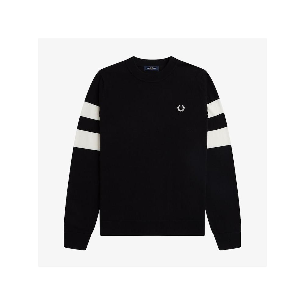 Fred Perry [genuine] Fred Perry [sharp] Tipped Sleeve Knit  102  Afpm2335533 102 qzgAfpm2335533 102