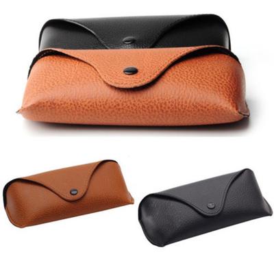 Portable Unisex Faux Leather Eye Glasses Sunglasses Holder Box Case Cover