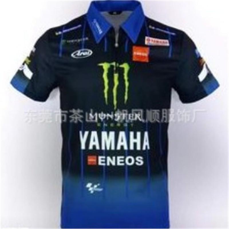 Unisex Off-Road Racing Polo Shirt Short Sleeve Collared T-Shirt Breathable Sporty Casual Fit
