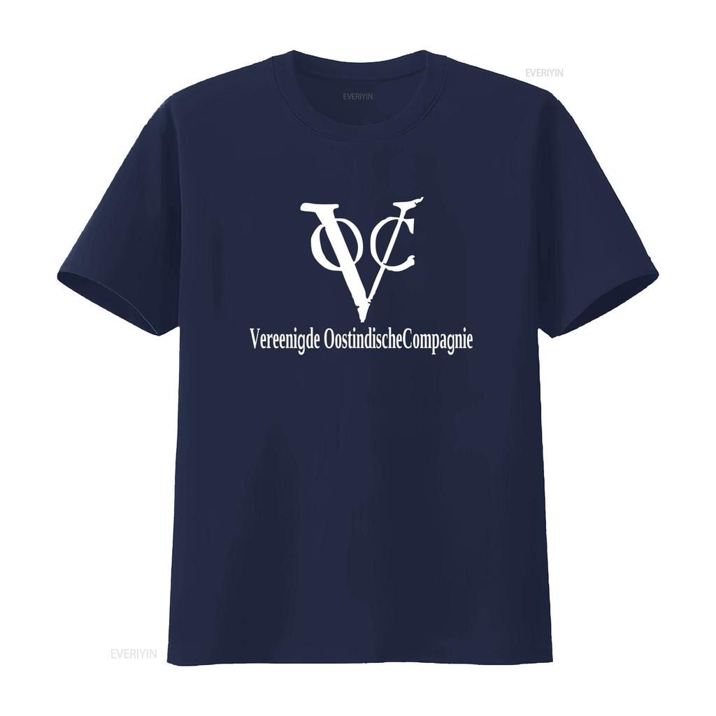 VOC Vereenigde Oostindische Compagnie Vintage Stil Print T-Shirt für Damen und Herren 33205 vintage gewaschen Unisex Vielseitig