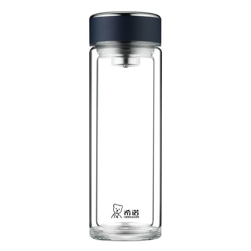 Heenoor Double-Layer Glass Tea Mug with Infuser