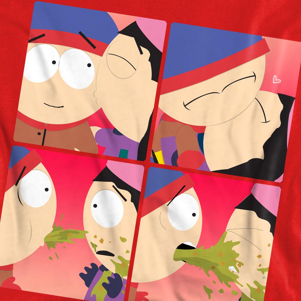 South Park Unisex Adult Kyle & Wendy Squares Valentine`s Day Sweatshirt