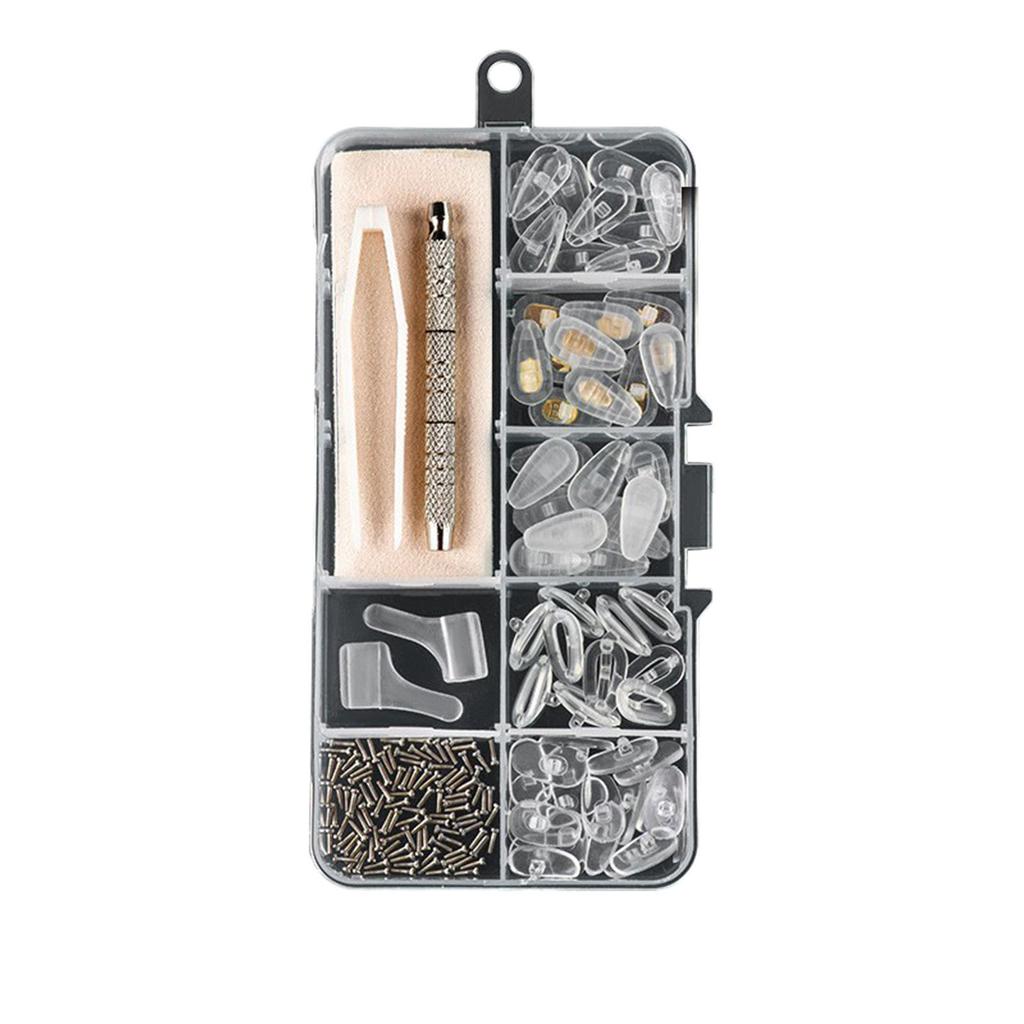 Glasses Nose Pad Set Non-Slip Different Sizes Eyeglass Nose Pads Replacement Maintenance Kit For Most Glasses Repair Accessories