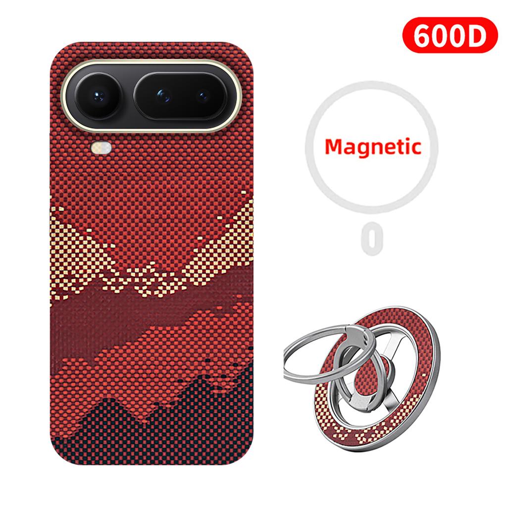 For honor magic 8 pro air carbon case aramid fiber kevlar magsafe fabric thin hard cover magnetic balck Slim light red 600d