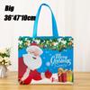 Tote Bags Santa Elk Snowflake Tote Bags  Thickened Non-woven Printed Waterproof Bags Christmas Gift Bags Christmas Decoration