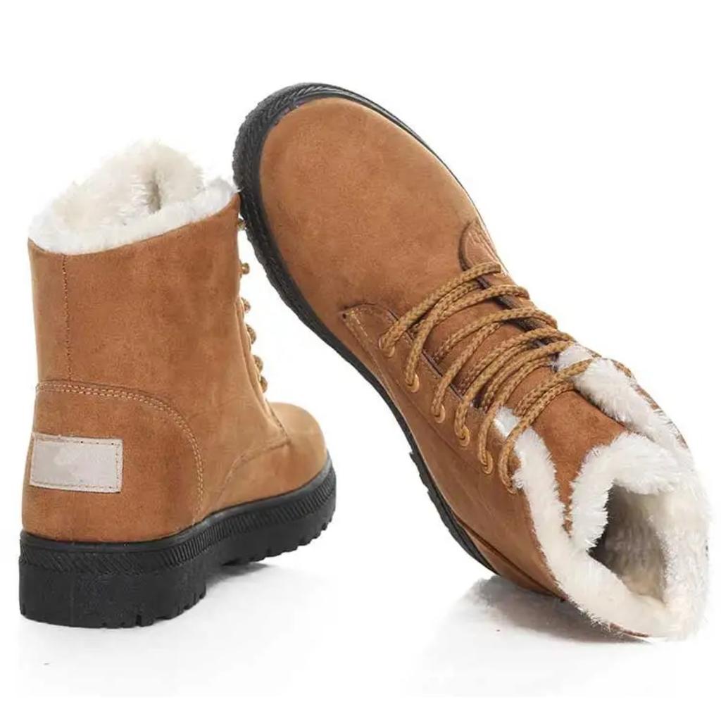 Women's Winter Boots Low Heels Women Boots With Fur Warm Winter Shoes Women Snow Boots Ankle Botas Mujer Winter Footwear Female