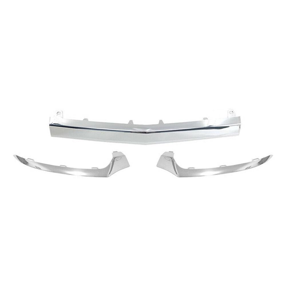 3Pcs Front Bumper Chrome Trim Molding Fit For Mercedes W218 CLS400 550 2015-18