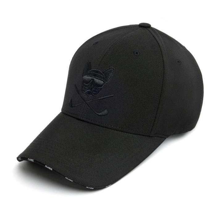 Jiboseu G2 X-Club Symbol Big Size Golf Cap (Jet Black)