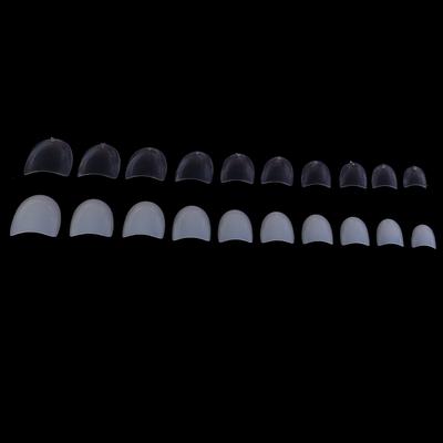 500Pcs Short Ellipse Full Cover Fake False Nail Tips Acrylic Gel Manicure Set
