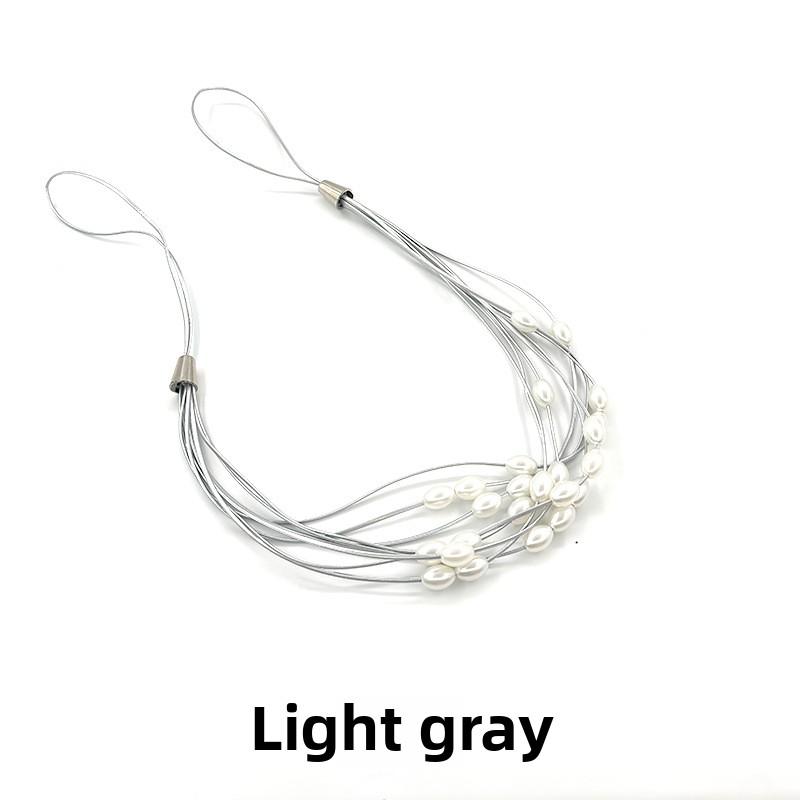 Curtain Ties and Pearl Ties Embellish The Country-style Curtain Decoration with Wheat and Rice Grains