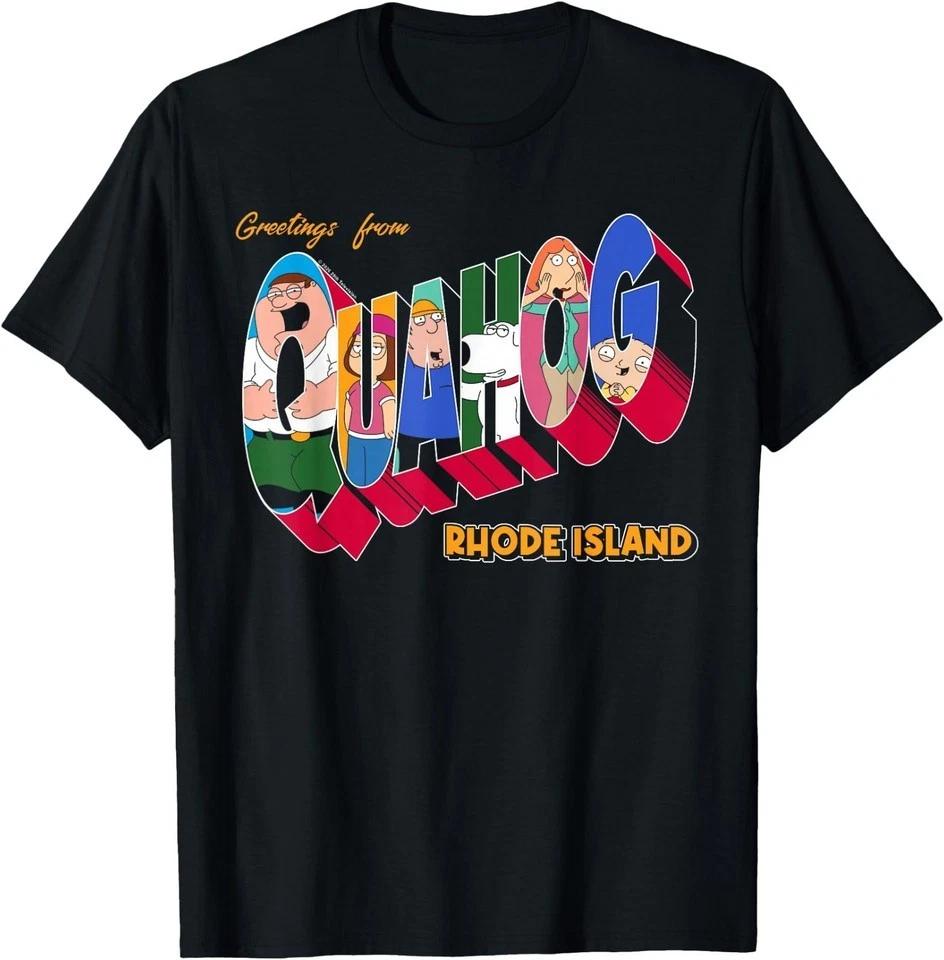 Family Guy Greetings from Quahog Tourist Souvenir Cartoon T-Shirt S