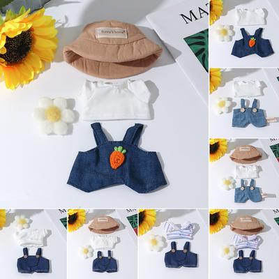 17cm Labubu Doll Clothes Fashion Clothes Hoodies Doll Clothes Color Match Hoodies Dolls Accessories Cute Decoration Little Cloths