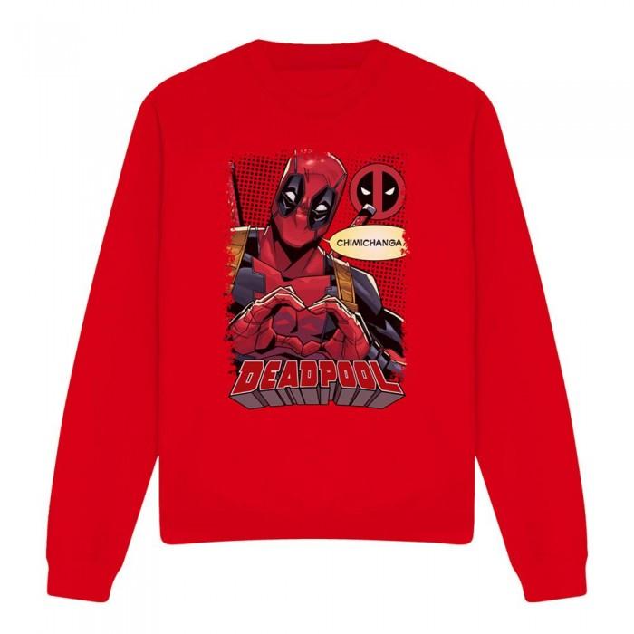 Deadpool Unisex Adult Chimichanga Heart Sweatshirt