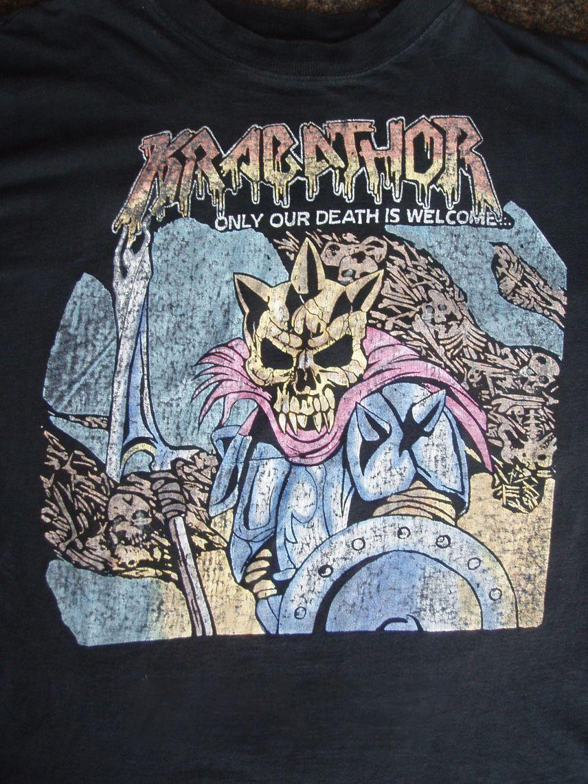 Krabathor Band Only Our Death is Welcome Unisex Cotton T-Shirt SB235 S
