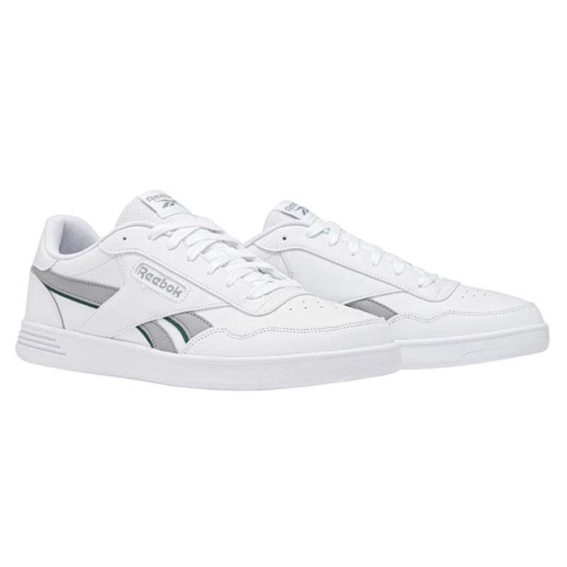 Reebok Low Top Skateboard Shoes Unisex White Gray Sneakers 100074278
