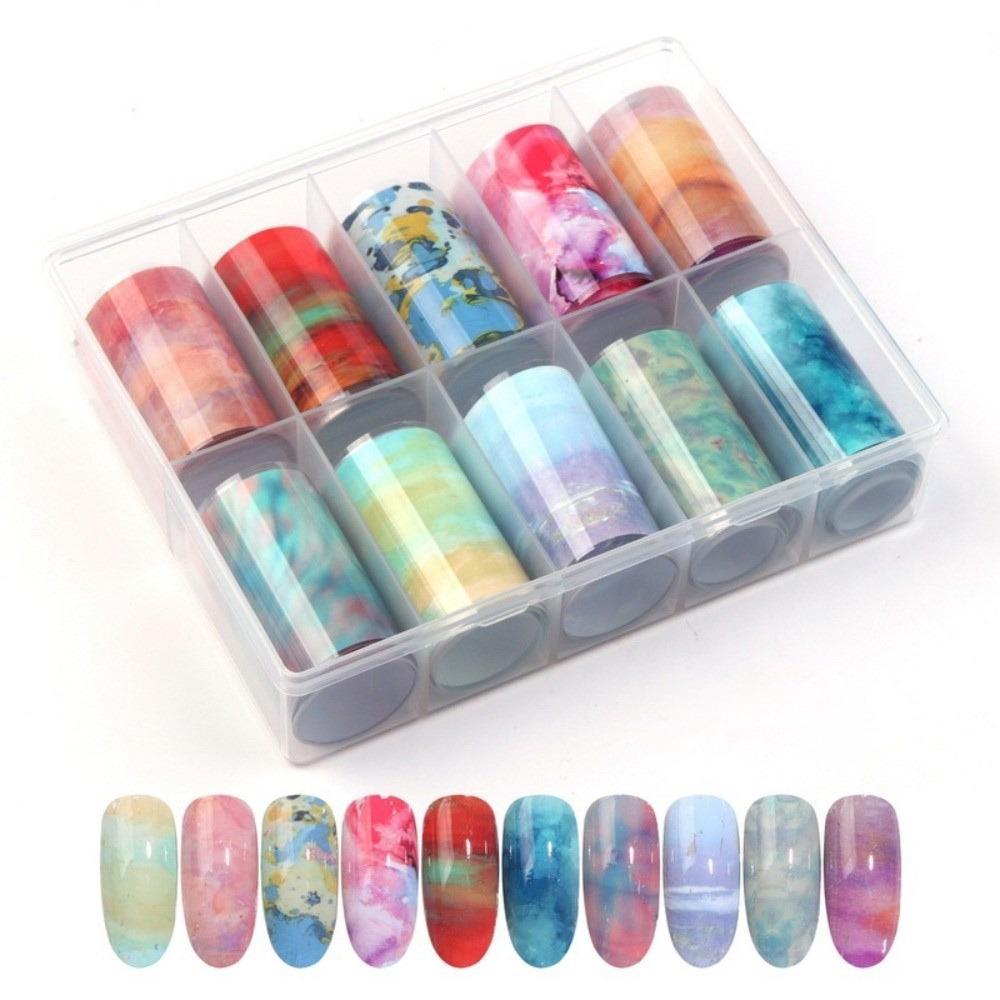 Flower Nail Foils The Starry Sky Nail Art Stickers Professional Nail Stickers  Manicure DIY