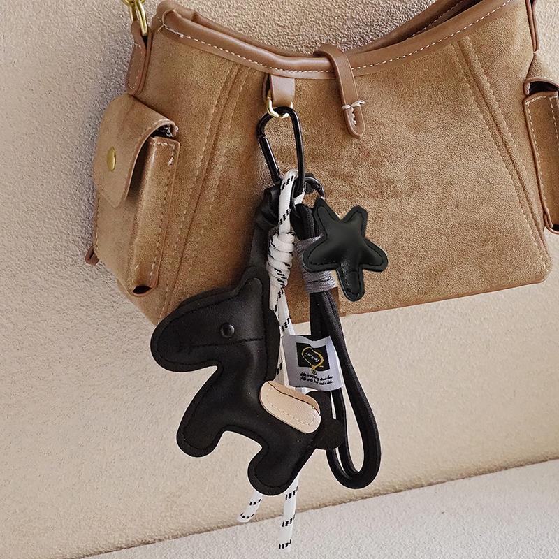 Mini Backpack Hanging Handbag Pendant Horse Faux Leather Bag Pendant Bags Accessories
