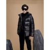 Unisex Black Gold Short Down Winter Jacket - Thickened Cotton-Padded Outerwear Trend