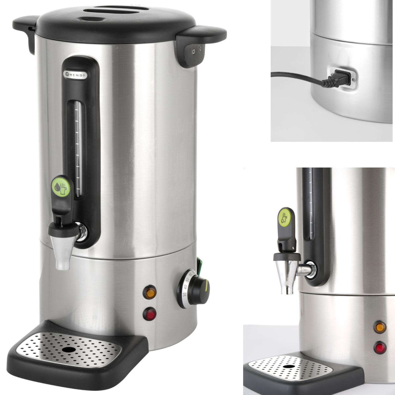 Kaffee-Warmhaltekanne mit tropffreiem Hahn, Stahl, Concept Line, 10 l, Hendi 211410