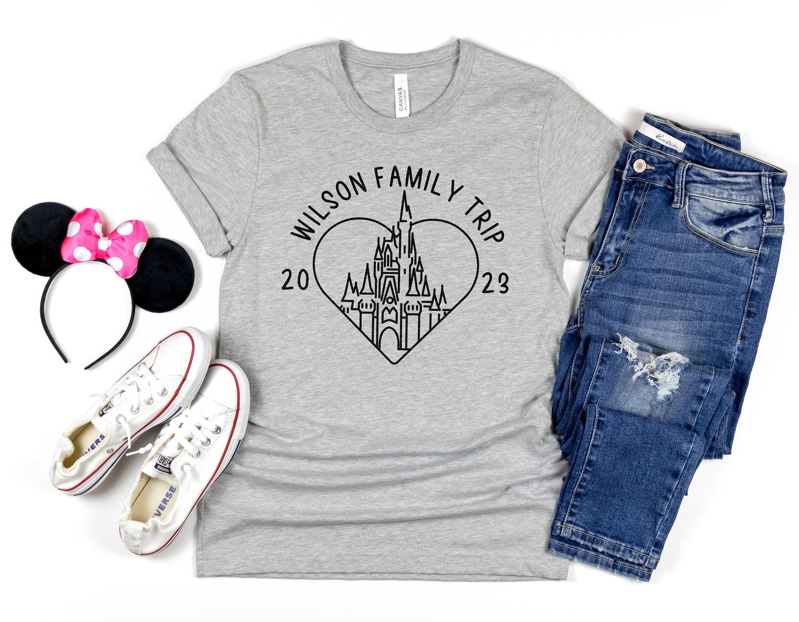 Orlando Family Trip Shirt, Matching Family Vacation T Shirt, Theme Park Trip Graphic Tee, Custom Year Family Gift 2XL