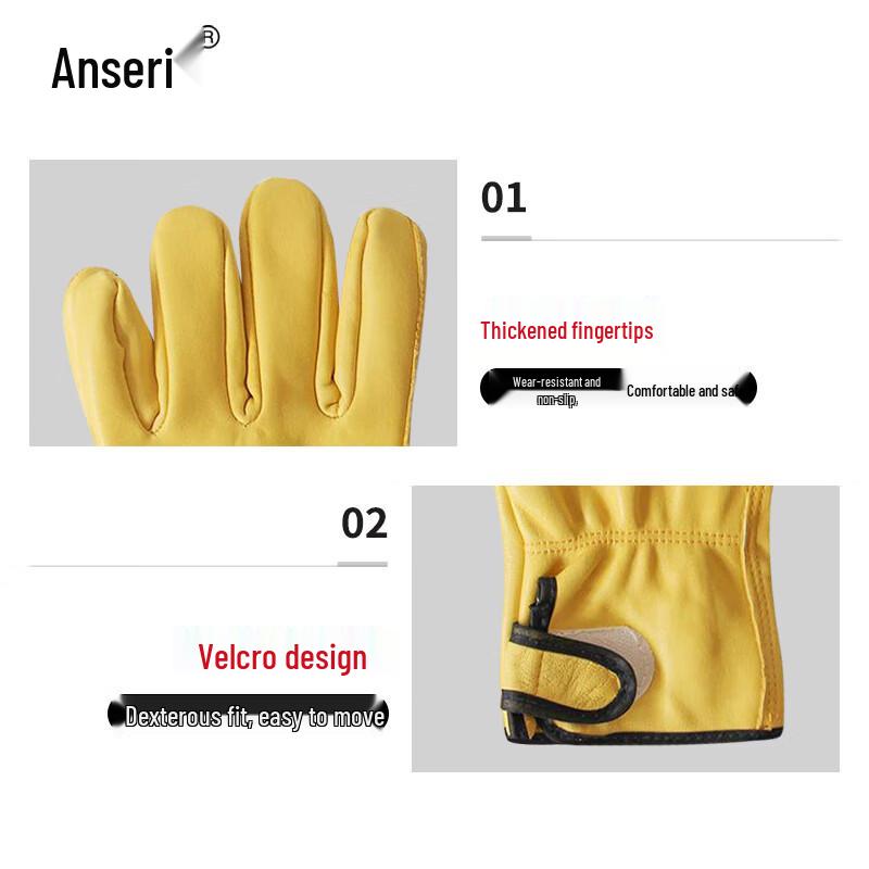 Ancellry Short Welding Gloves