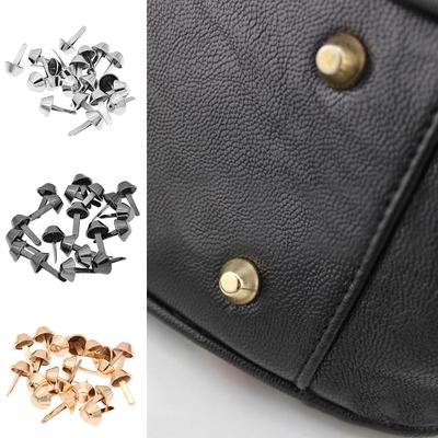 20 Stück zwei Fuß Nieten Nieten Dekorationen Tasche Geldbörse 12 mm Metall Leder Schrauben Handtasche Eimer Nägel
