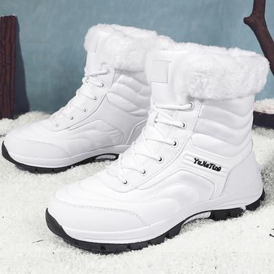Autunno/Inverno Unisex Stivali Invernali da Uomo Taglia Grande Inverno Plus Velluto Ispessimento Caldo Neve Scarpe di Cotone Stivali da Neve da Donna