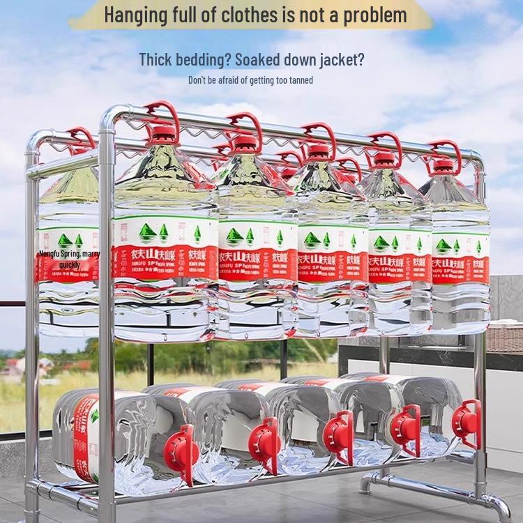 Floor-Standing Indoor Clothes Drying Rack for Bedroom and Balcony