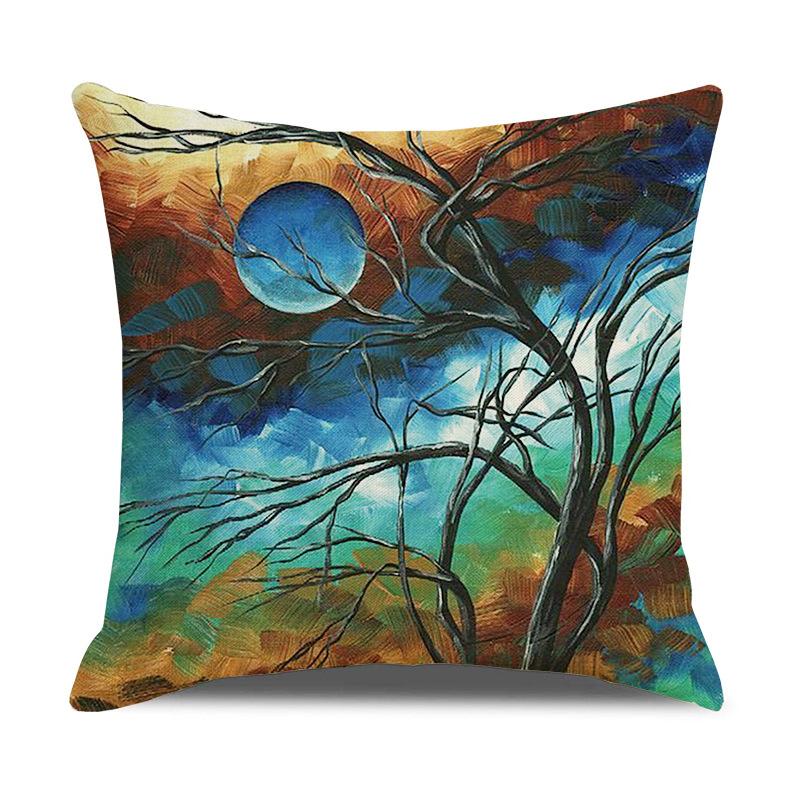 Printed Pillowcases, Linen Pillows, Sofa Pillows, Home Decoration Pillows