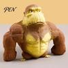 Portable Stress Toy Relief Gorilla Squeeze Toy, Slow Rising Orangutan Fidget Animal Reliever Anxiety Reduction Shape Sensory for Kids Adults