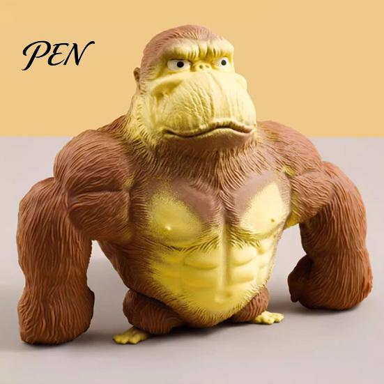 Portable Stress Toy Relief Gorilla Squeeze Toy, Slow Rising Orangutan Fidget Animal Reliever Anxiety Reduction Shape Sensory for Kids Adults