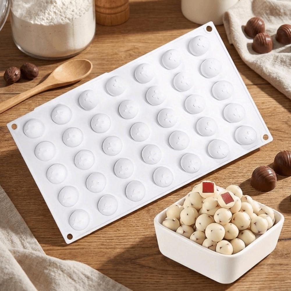 Food Grade Silicone Mold Spherical-Shaped French Mousse Mold DIY Mooncake Mold  Party Desserts