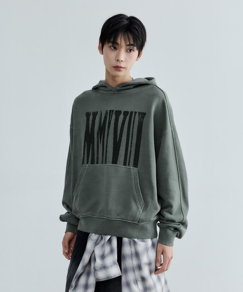 Mmxviii Vintage Hoodie Dusty Mint