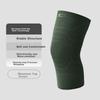 JEEP Knee Pads for Sports, Basketball Impact Protection, Running Fitness Knee Support, Breathable Adult Round Machine Knitted Knee Brace, Greenn XL