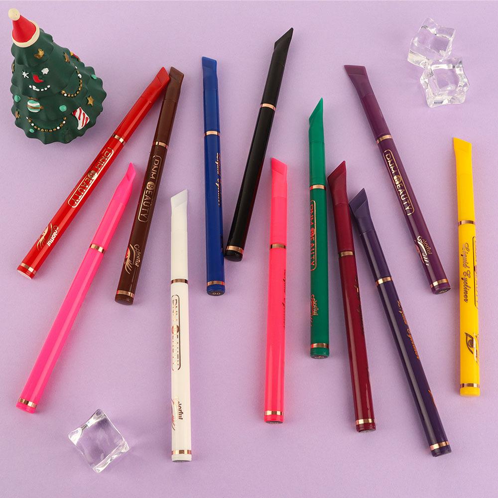 DNM Wing-Tail Coloured Eyeliner Non-Smudge Matte Natural Eyeliner Quick Dry Eyeliner