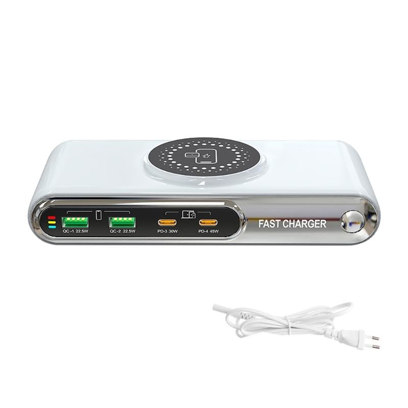

Wireless Charging Station PD45W+PD30W USB C Fast Charging Adapter Charging Dock For Phones Tablets Laptops