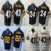 NFL Pittsburgh Steelers 97 Heyward 90 Watt Embroidered Game Jersey Football Sports Apparel