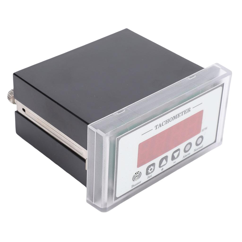 Digital LED Tachometer 0 9999 Range 9 Functional Parameter Settings RPM Speed Meter for Lathe Conveyor