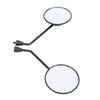 Pair of Round Motorcycle Mirror Universal M8 Adjustable Angle Rear View Mirror for ST50 ST70 CL70 CT90 CL90 S90