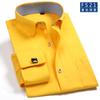 M~6XL Mens French Cuff Dress Shirt 2026 New White Long Sleeve Formal Business Buttons Shirts Regular Fit Cufflinks Wedding Shirt