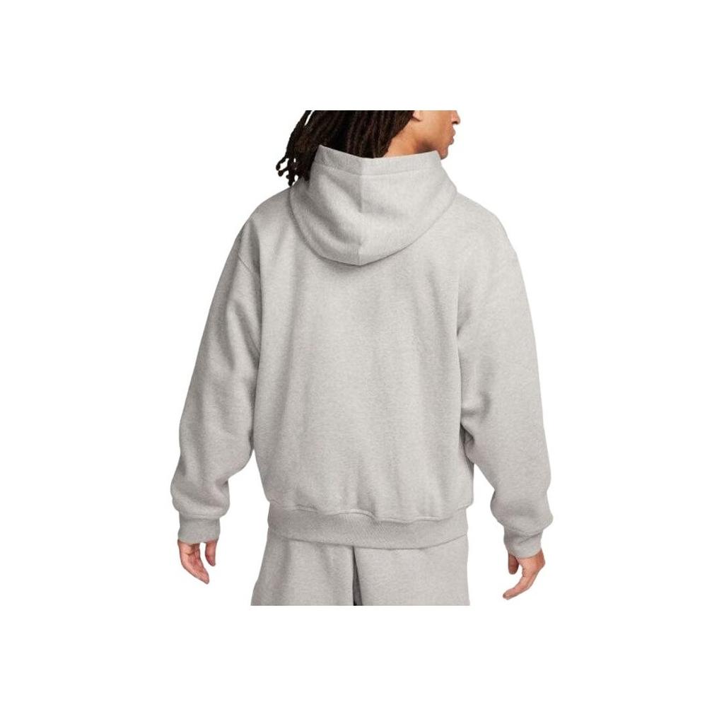 Nike Jednobarevná mikina s kapucí přes hlavu s dlouhým rukávem Pánské topy Šedá FN3348-063
