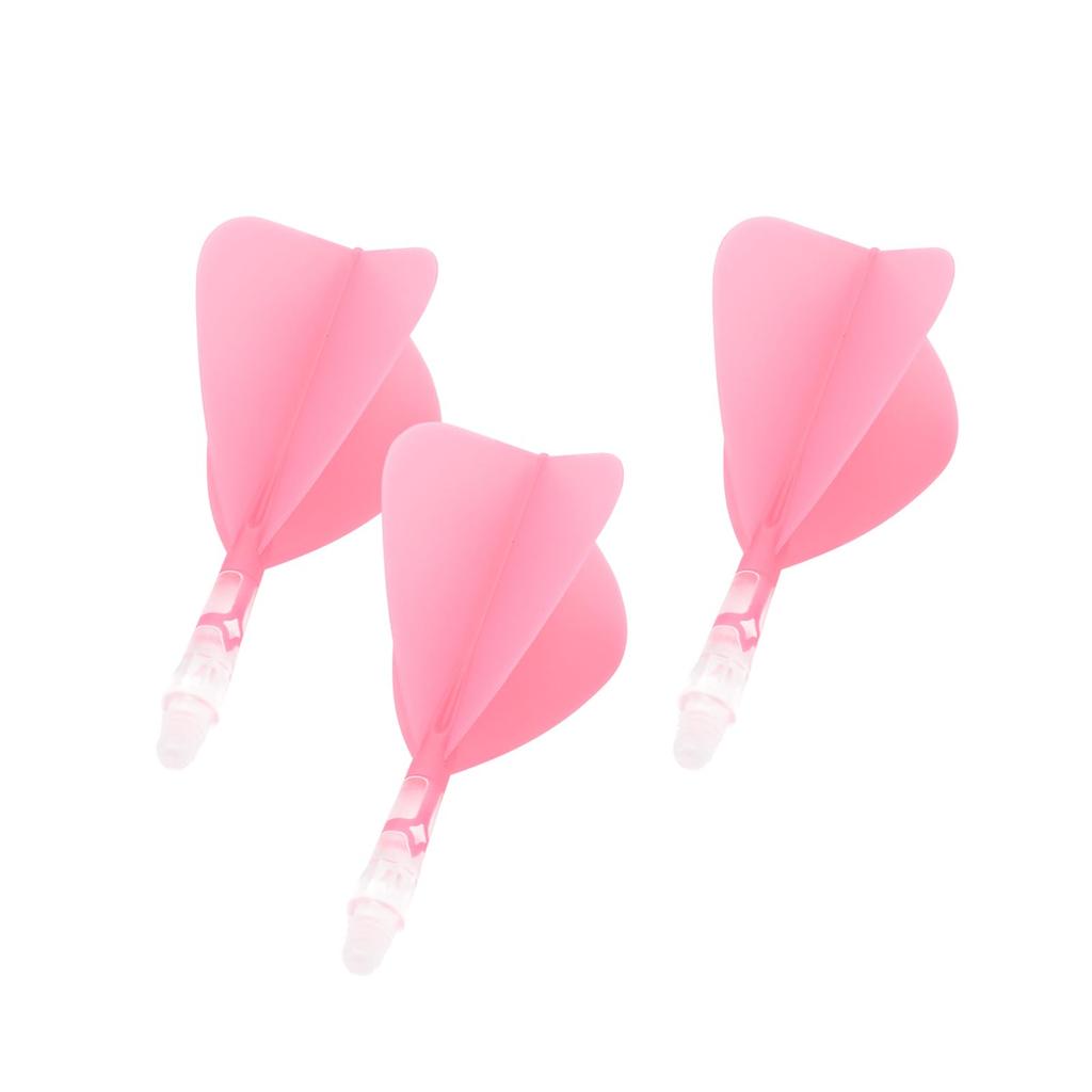Cuesoul ROSTAK57 T19 Series Mixed Shaft Integrated Kite Shape Set of 3 Two-Tone Dual-Material Flights, Series, (Pink) CS-AK57FZ6S
