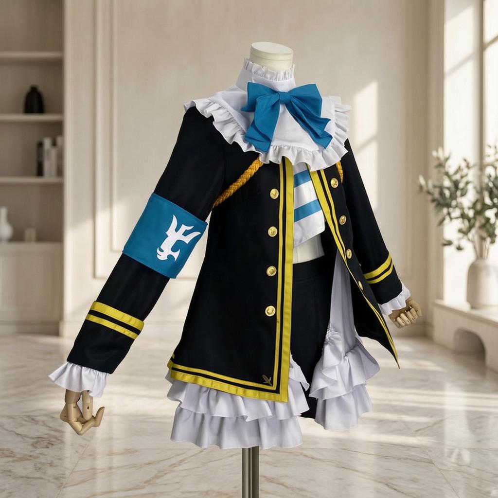 Pretty Derby Cosplay Suit With Blended Linen Fabric For Game Character Dressing