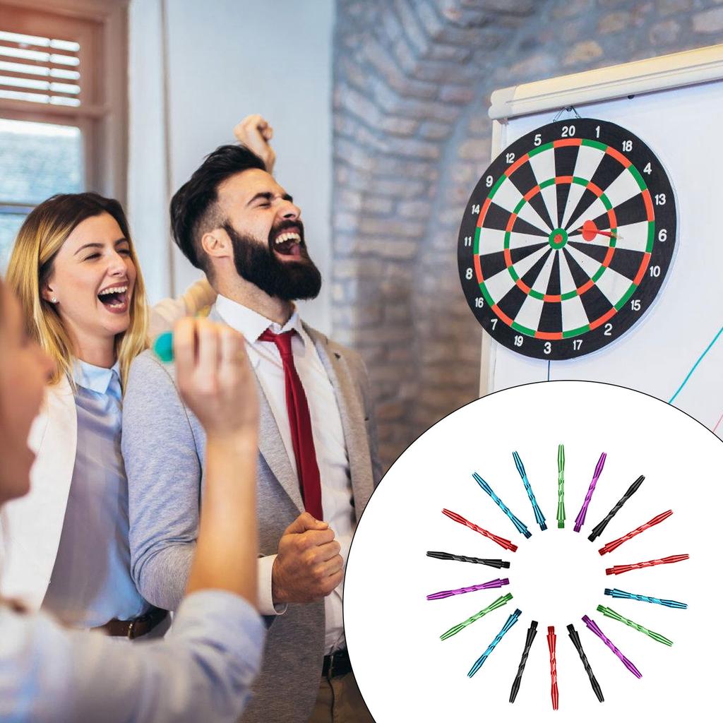 6 Stück Aluminium-Dartschäfte Texturierte Dart-Stiele zur Verbesserung der Kontrolle Geeignet für Wettkampfspiele und Gelegenheitsspiele