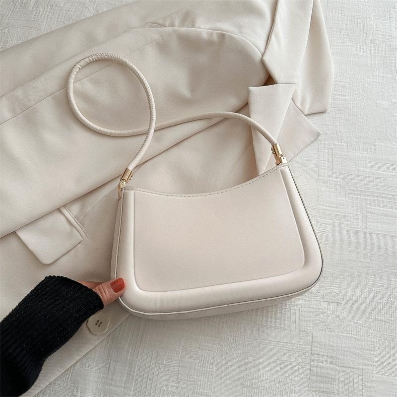 2026 Neue Trendige Mode Retro Beliebte Taschen Lässig Einfarbige Textur Achseltasche Trendig Einfach Damen Taschen