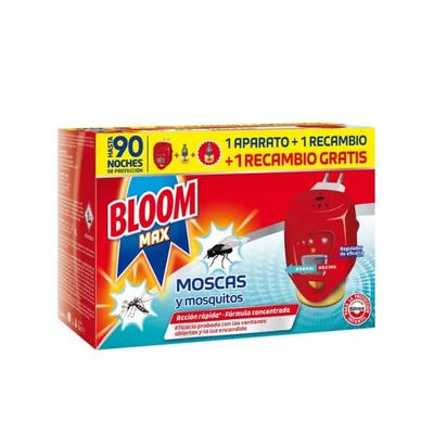 Bloom Max Fliegen & Mücken 1 Elektrogerät + 2 Nachfüllpackungen