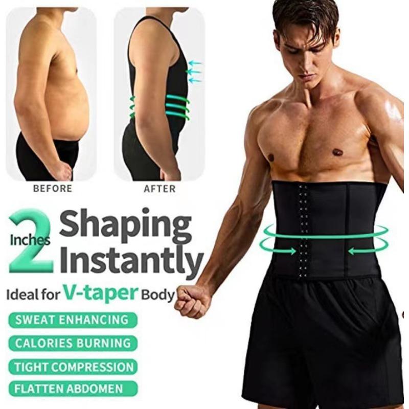 Men Sweat Four Buckle Sports Waist Trainer Fitness Body Shaping Abdominal Waist Belt